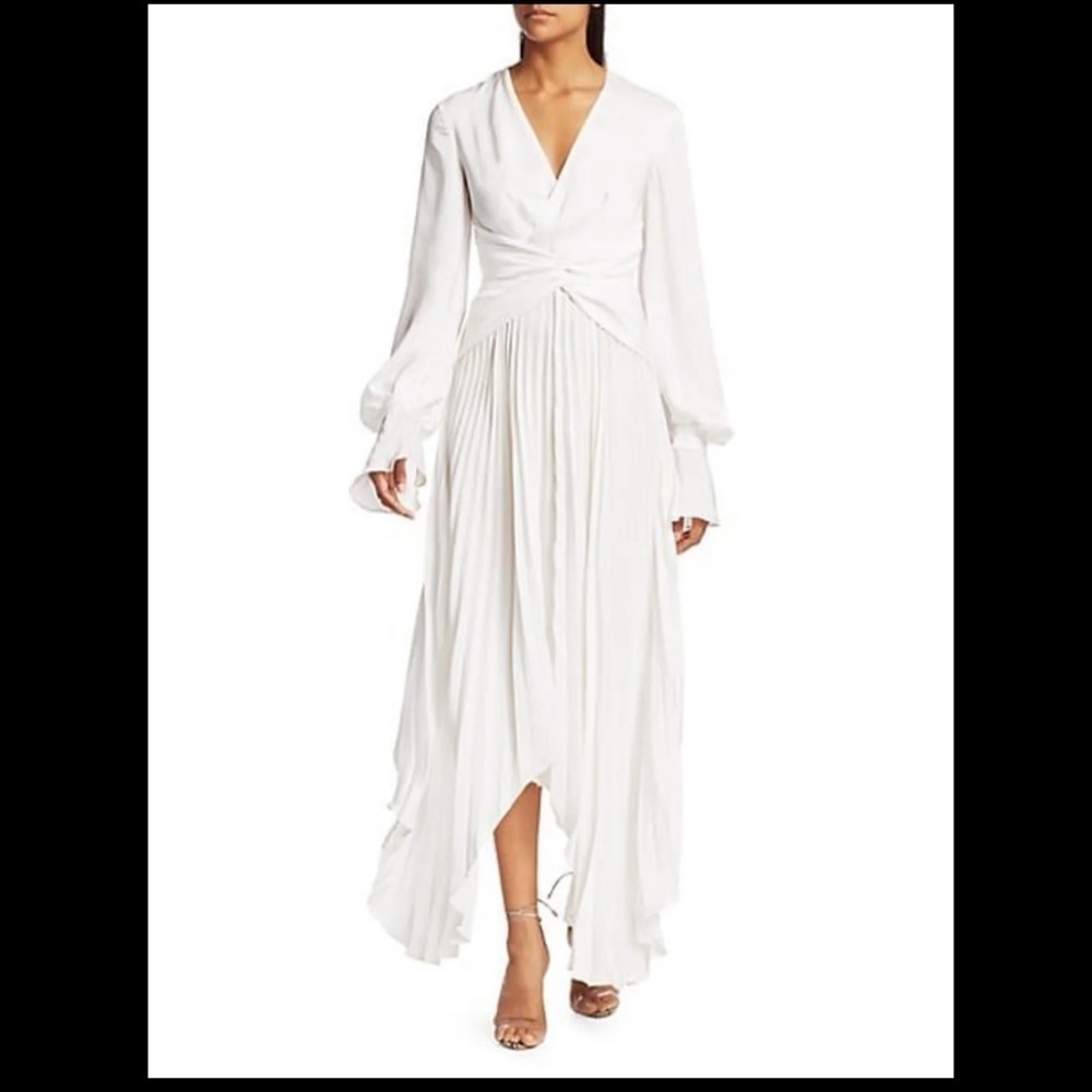 Acler
Empire Knotted-Front Balloon-Sleeve Dress